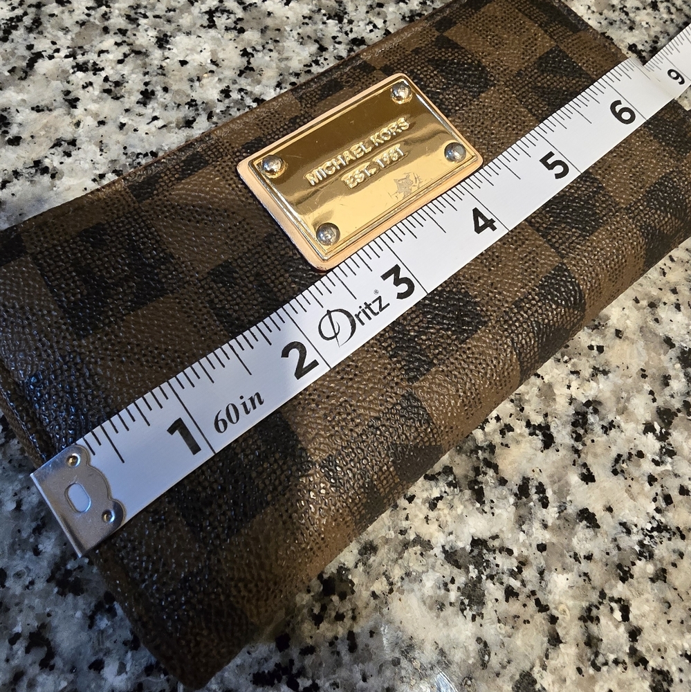 Brown and gold Michael Kors wallet
